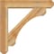 Ekena Millwork Legacy Craftsman Rough Sawn Bracket w/ Offset Brace, Western Red Cedar, 6"W x 28"D x 28"H BKT0604X28X28LEC04RWR - alternate 2